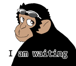 CHIMP ANDY of chimpanzee 3rd ver.English sticker #12935499