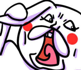 Funny Frivolous Rabbit Dreamy Version sticker #12935828