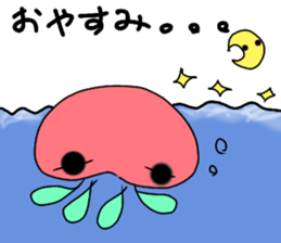 vivid jellyfish sticker sticker #12935855