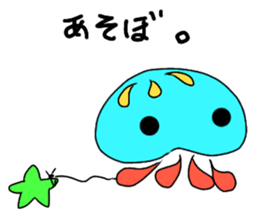 vivid jellyfish sticker sticker #12935871