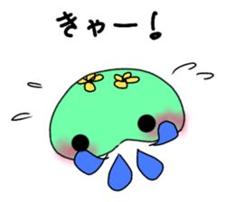 vivid jellyfish sticker sticker #12935874