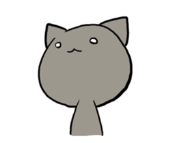 Black cat animatin sticker #12935918