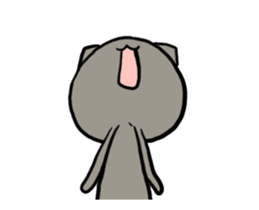 Black cat animatin sticker #12935924