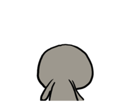 Black cat animatin sticker #12935925