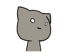 Black cat animatin sticker #12935928