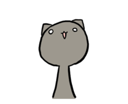 Black cat animatin sticker #12935933