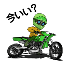 Lime green of the off-road motorcycle! 2 sticker #12936072