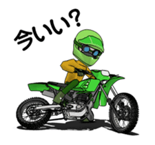 Lime green of the off-road motorcycle! 2 sticker #12936072