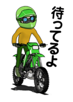 Lime green of the off-road motorcycle! 2 sticker #12936077