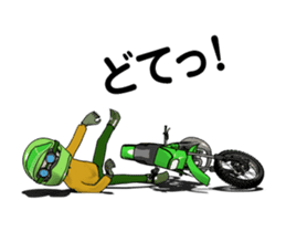 Lime green of the off-road motorcycle! 2 sticker #12936078