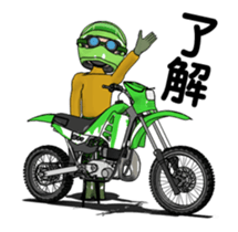Lime green of the off-road motorcycle! 2 sticker #12936081