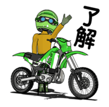 Lime green of the off-road motorcycle! 2 sticker #12936081