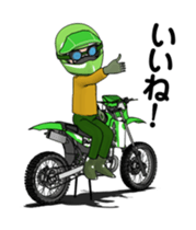 Lime green of the off-road motorcycle! 2 sticker #12936085