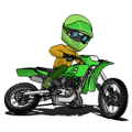 Lime green of the off-road motorcycle! 2