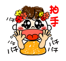 The cute smile sign language which moves sticker #12936187