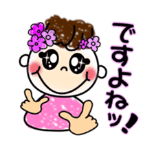 The cute smile sign language which moves sticker #12936188