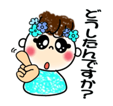 The cute smile sign language which moves sticker #12936190