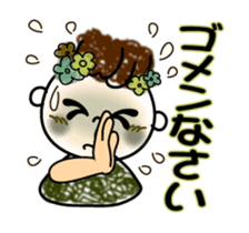 The cute smile sign language which moves sticker #12936194