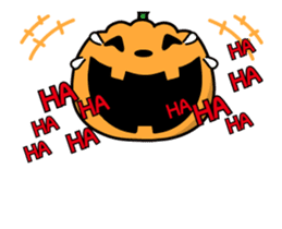 Cat and bear and rabbit of Halloween sticker #12936284