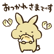 Marron the rabbit. sticker #12936887