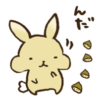 Marron the rabbit. sticker #12936889