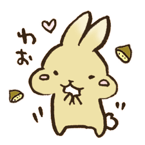 Marron the rabbit. sticker #12936890