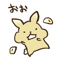 Marron the rabbit. sticker #12936892