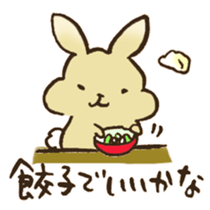 Marron the rabbit. sticker #12936900