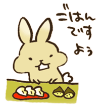 Marron the rabbit. sticker #12936901