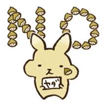 Marron the rabbit. sticker #12936904