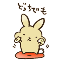 Marron the rabbit. sticker #12936905