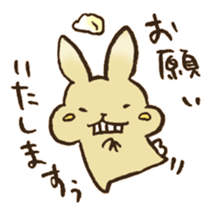 Marron the rabbit. sticker #12936908