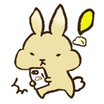 Marron the rabbit. sticker #12936913