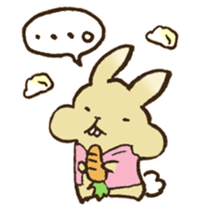 Marron the rabbit. sticker #12936922