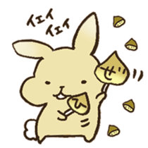 Marron the rabbit. sticker #12936924