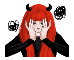 REA (Red devil girl) animation no.2 sticker #12937037