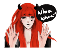 REA (Red devil girl) animation no.2 sticker #12937039