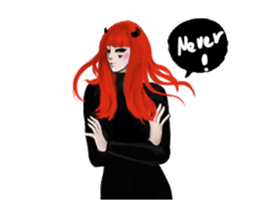 REA (Red devil girl) animation no.2 sticker #12937042