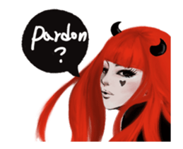 REA (Red devil girl) animation no.2 sticker #12937049