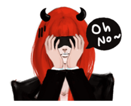 REA (Red devil girl) animation no.2 sticker #12937050