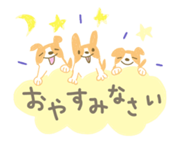 Move ! Sticker of warm fuzzy dog sticker #12937147