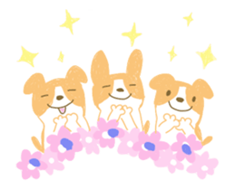 Move ! Sticker of warm fuzzy dog sticker #12937149