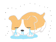 Move ! Sticker of warm fuzzy dog sticker #12937154