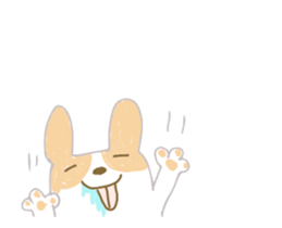 Move ! Sticker of warm fuzzy dog sticker #12937156