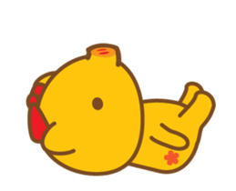 gold pig04 moving sticker #12937296