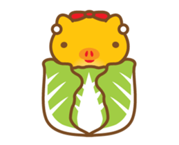 gold pig04 moving sticker #12937297