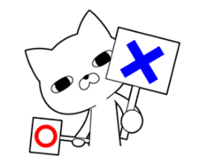 Out of the cat is always a straight face sticker #12937489