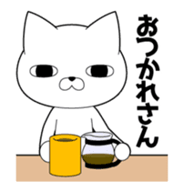 Out of the cat is always a straight face sticker #12937491