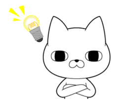 Out of the cat is always a straight face sticker #12937494