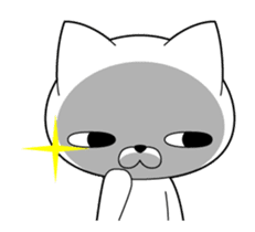 Out of the cat is always a straight face sticker #12937495